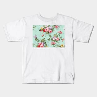 Vintage Flower Design Kids T-Shirt